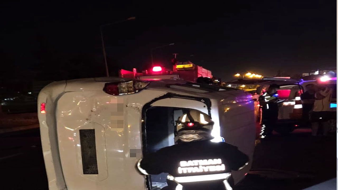 Batman çevre yolunda çarpışma: 2 kişi hastaneye kaldırıldı