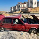 Kontrolden çıkan otomobil şarampole girdi: 1 yaralı