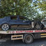 Otomobil kontrolden çıkıp ağaca çarptı, faciadan dönüldü
