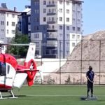 Kalp krizi geçiren hasta için hava ambulansı havalandı