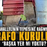 Mahallelinin tepkisine rağmen trafo kuruldu 'Başka yer mi yoktu?'