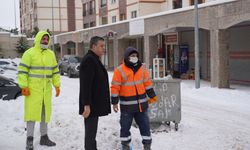 Başkan Yarka, Kar Yağışı Altında Çalışmaları İnceledi