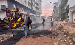 Cizre’de Doğalgaz Çalışmaları Nedeniyle Yol Onarımı