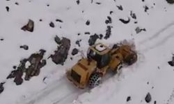 Zorlu kış şartlarında ulaşım için sahadalar