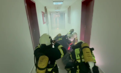 KYK yurdunda yangın tatbikatı gerçeği aratmadı