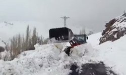 Beytüşşebap Mezra Yolu Çığ Sonrası Temizleniyor