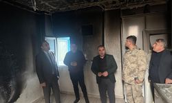 Yangında Evi Zarar Gören Aileye Kaymakam Partal'dan Destek