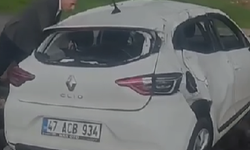 Cizre  Yolunda Kaza, Biri Çocuk 3 Yaralı  O Anlar Kamerada!