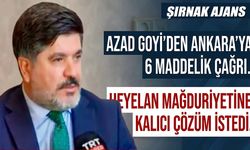 Kanaat önderi Azad Goyi’den Ankara’ya dikkat çeken çağrı