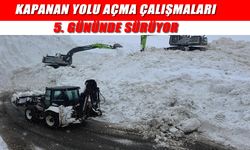 Uzungeçit Yolunda Çığ Temizliği Devam Ediyor