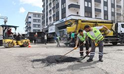 Hasarlı yollara asfalt müdahalesi, çalışmalar hız kazandı