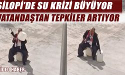 Silopi’de su isyanı, boş bidonla belediye önünde eylem