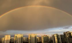 Yağmur sonrası oluşan gökkuşağı hayran bıraktı