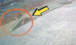 Sağanak nedeni ile istinat duvarı çöktü