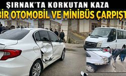 Şırnak’ta korkutan kaza, iki araç çarpıştı