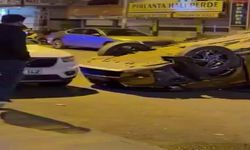 Kontrolden çıkan otomobil takla attı, 3 yaralı