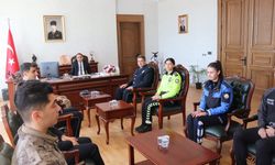 Kaymakam Partal, emniyet mensuplarını ağırladı