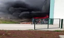 Depoda çıkan yangın korku ve paniğe neden oldu