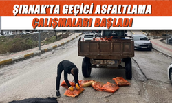 Şırnak’ta yollar için geçici asfalt seferberliği