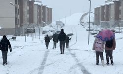 Yüksekova nisan ayında karla kaplandı