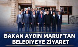 Türkmen Bakan Aydın Maruf’tan belediyeye ziyaret