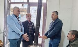 Mayıs ortasında odun sobası kurdular
