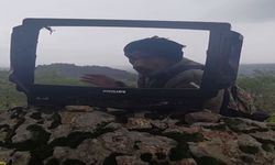 Çoban, kırık televizyonla hava durumu sundu