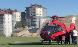 Mide kanaması geçiren hasta hava ambulansıyla sevk edildi