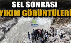 Beytüşşebap’ta sel sonrası yıkım görüntüleri