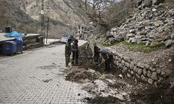 Uludere'ye Yağış Vurdu, Belediye Harekete Geçti