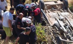 Otomobil şarampole devrildi 1 ölü, 4 yaralı