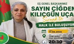 DBP Eş Genel Başkanı Uçar Şırnak’ta Halkla Buluşacak