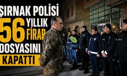 Şırnak polisi 56 yıllık firar dosyasını kapattı
