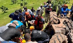 Traktörün altında kalan sürücü ağır yaralandı