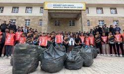 Hakkari'de 400 kişi bir araya gelerek çevre temizliği yaptı