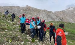 Kırsalda düşerek bacağını kıran şahıs kurtarıldı