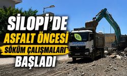 Silopi'de asfalt öncesi söküm çalışmaları başladı