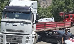 Hakkâri yolunda otomobil tıra çarptı: 1 yaralı