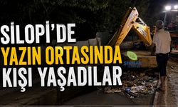 Silopi'de yazın ortasında kışı yaşadılar