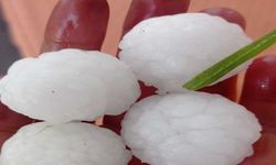 Yaz mevsiminde ceviz büyüklüğünde dolu yağışı