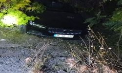 Otomobil şarampole uçtu, 1 yaralı