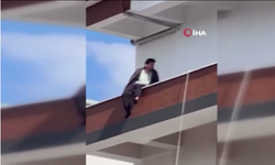 İnşaatın 4. katına çıkan şahsı polis ekipleri ikna etti