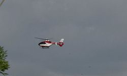 57 yaşındaki hasta için helikopter ambulans havalandı