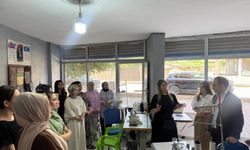 Kaymakam Partal’dan giyim atölyesine ziyaret
