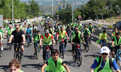 Onlarca kişi sağlıklı yaşam için pedal çevirdi