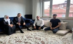 Vali Ekici'den şehit babası Mehmet Salih Sanir'e ziyaret