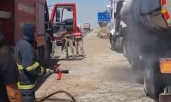 Mardin’de tanker yangını söndürüldü