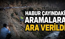 Habur Çayı'ndaki Aramalara Ara Verildi