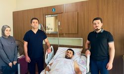 Beton mikserine kaptırılan bacak başarılı ameliyatla kurtarıldı