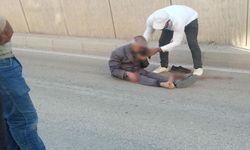 Bir vatandaş, katlı kavşaktan düşerek yaralandı